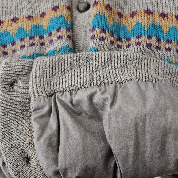 Retford Place Women's wool Button up Cardigan Sweater Turtleneck scandinavian - Picture 9 of 10